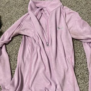 Pink under Armour athletic long sleeve shirt